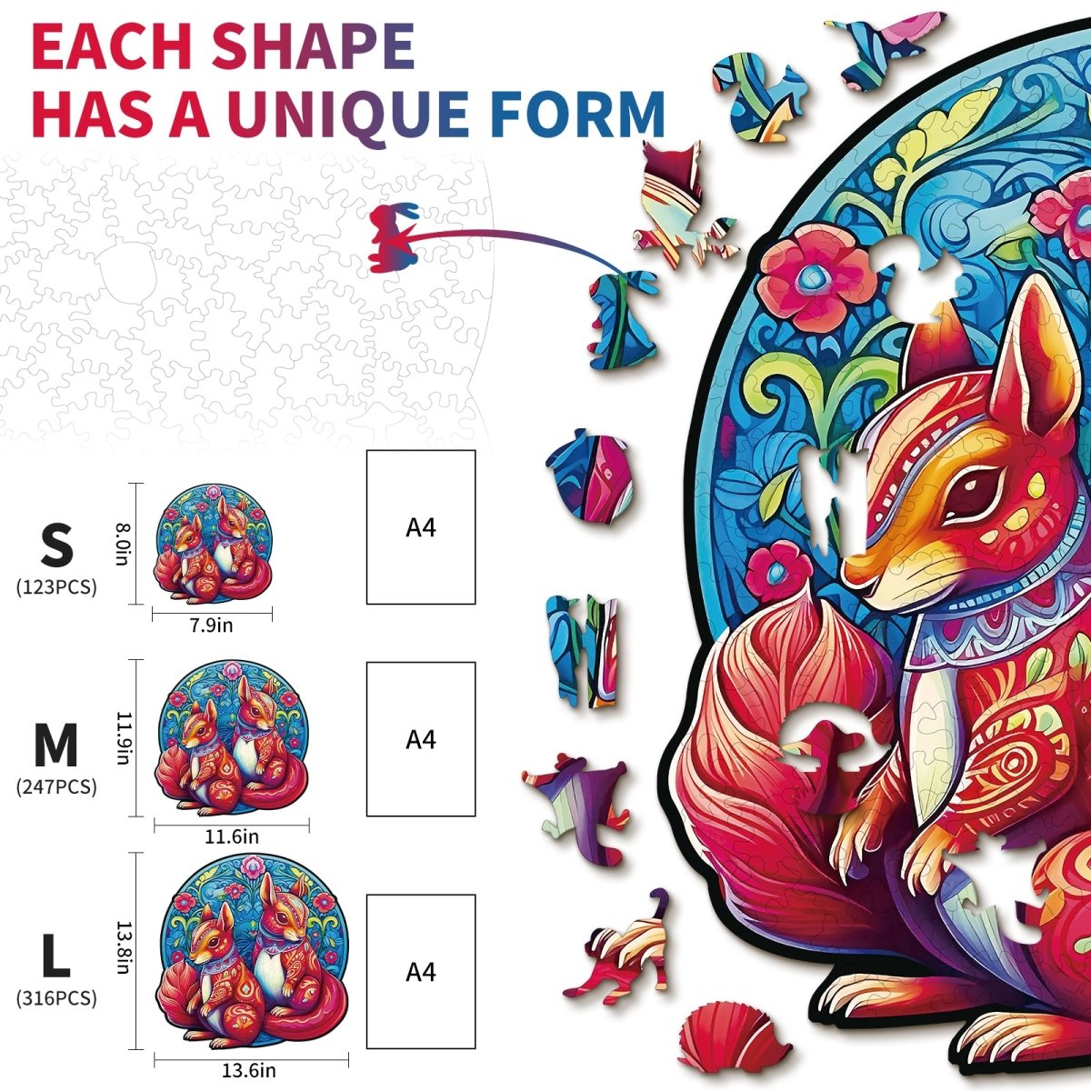kaayee-wooden-puzzle-squirrel-friends-holzpuzzle-medium image 5
