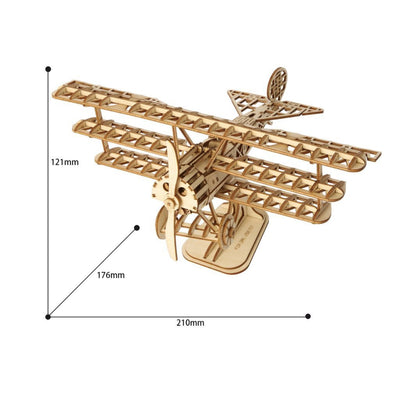 magicholz-3d-puzzle-flugzeug-dreidecker-holzmodell image 6