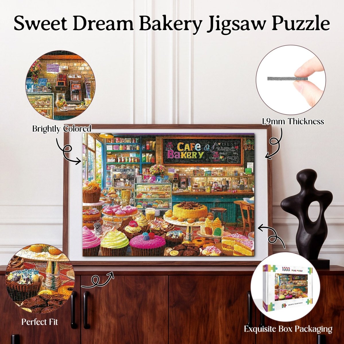 kaayee-cardboard-puzzle-sweet-dream-bakery-1000-teile image 3