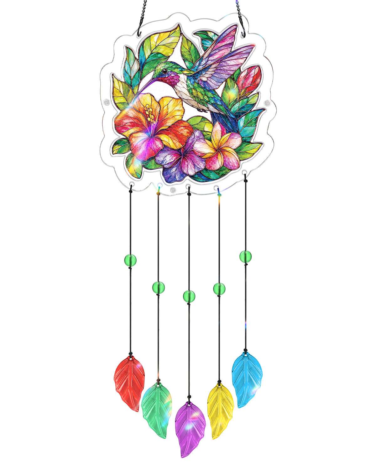 kaayee-wind-chime-hummingbird-garden-acryl-windspiel-small image 1