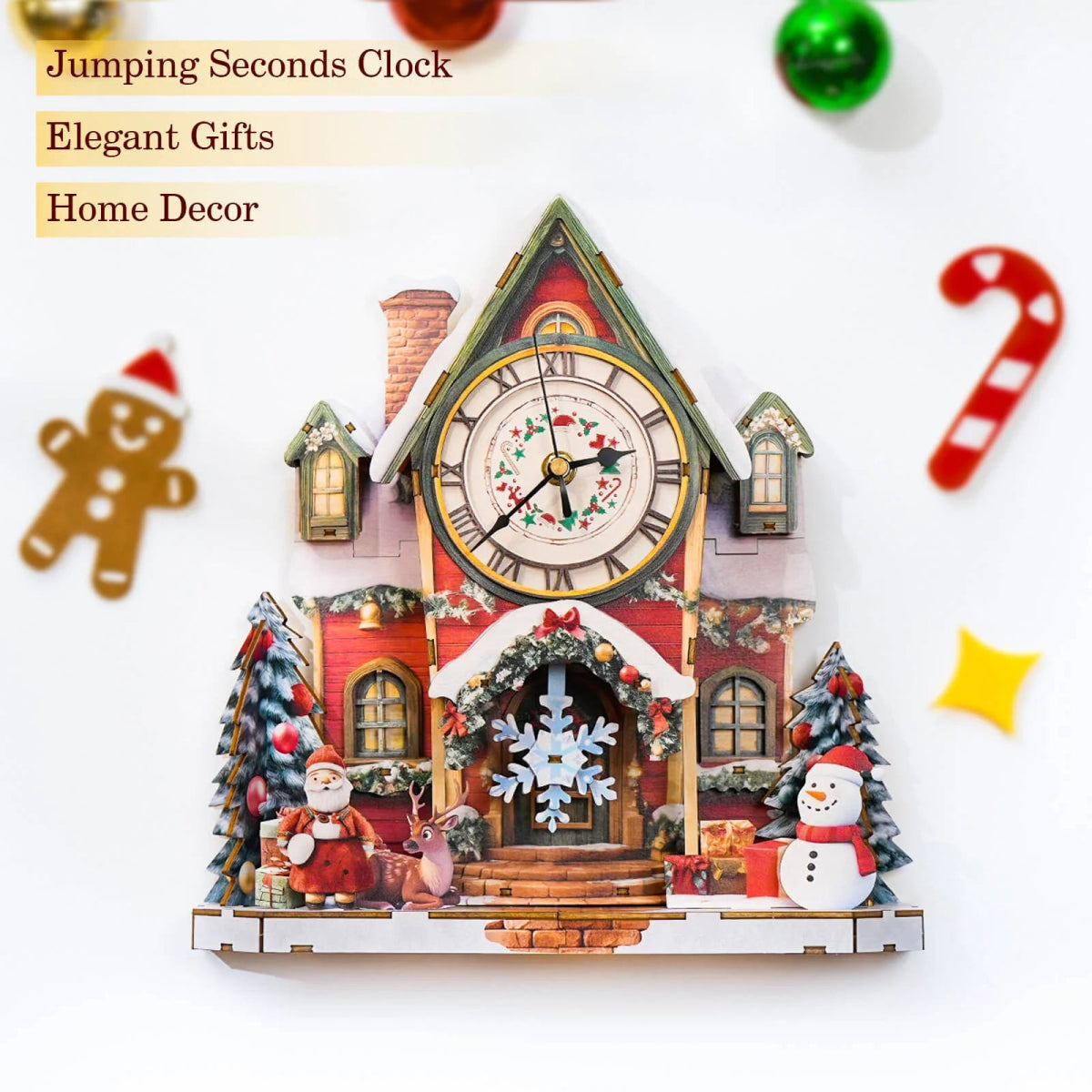 kaayee-clock-kit-christmas-house-holzuhr-weihnachtshaus image 6