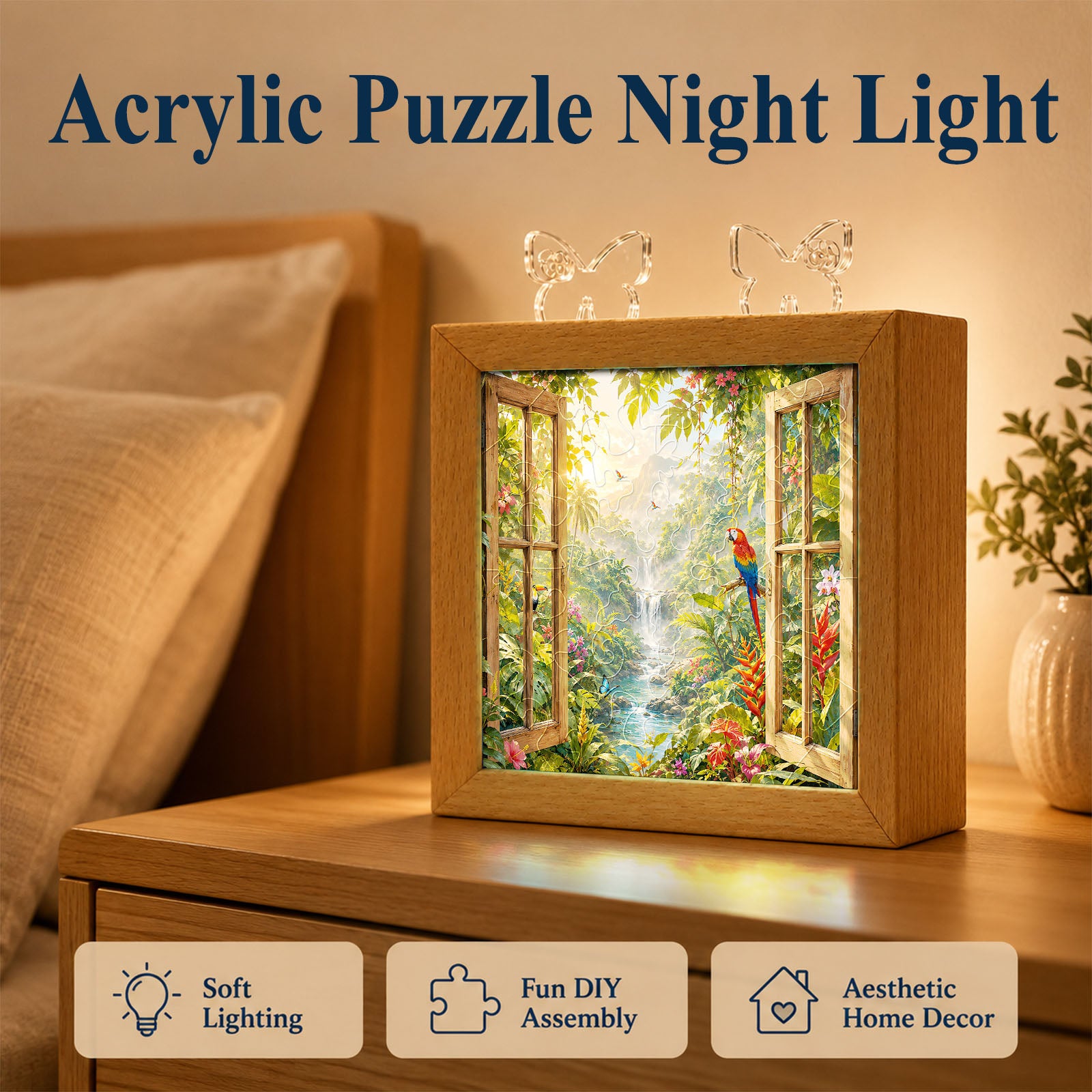 kaayee-jungle-vista-acryl-puzzle-nachtlicht-holzrahmen image 6