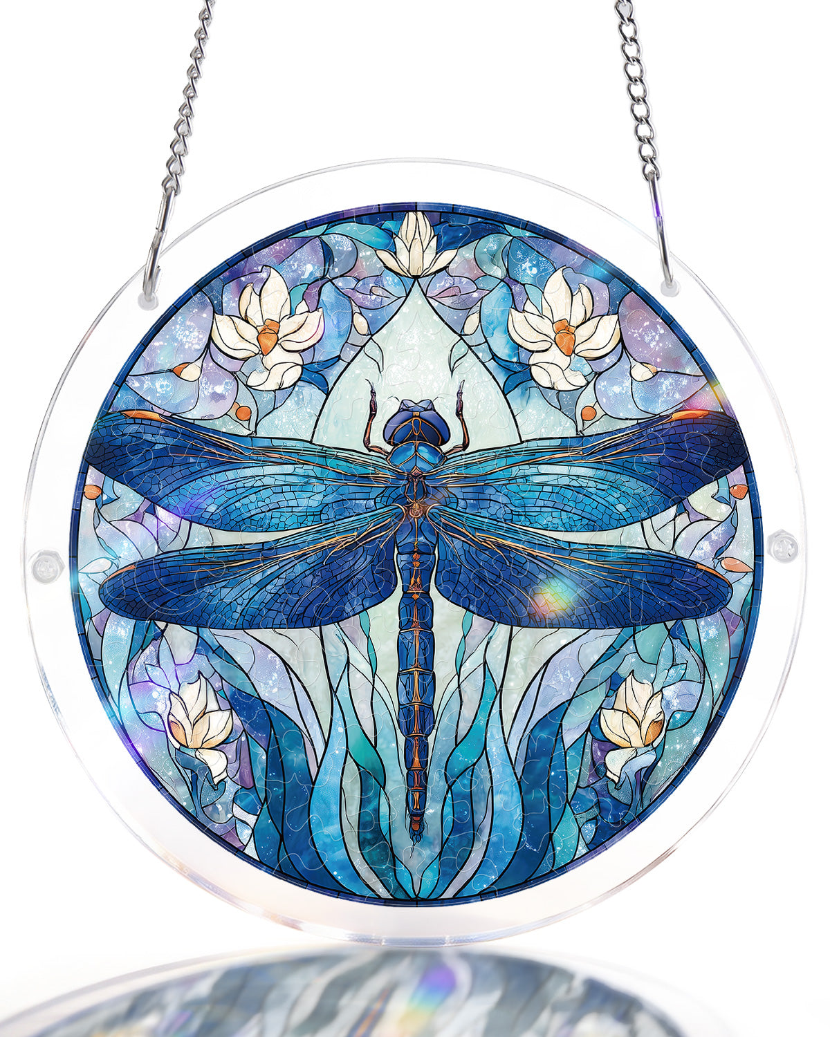 kaayee-moonlit-dragonfly-suncatcher-puzzle-libelle-20-8-cm image 1