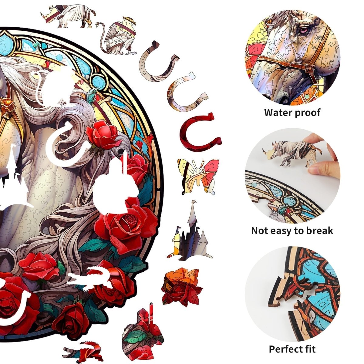 kaayee-wooden-puzzle-shiny-horse-holzpuzzle-medium-pferd image 2