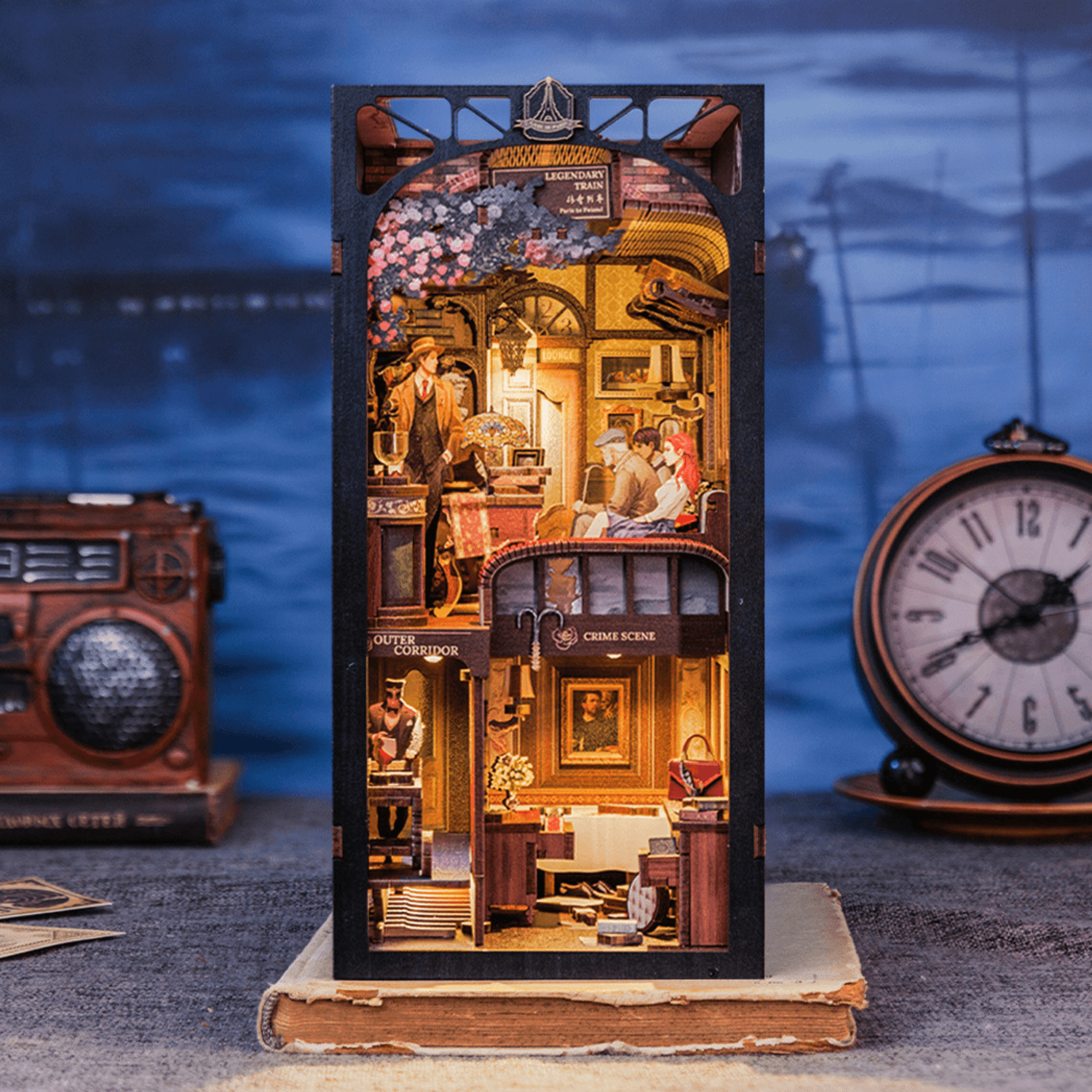 magicholz-train-mystery-book-nook-led-krimi-zug-bastelset image 2