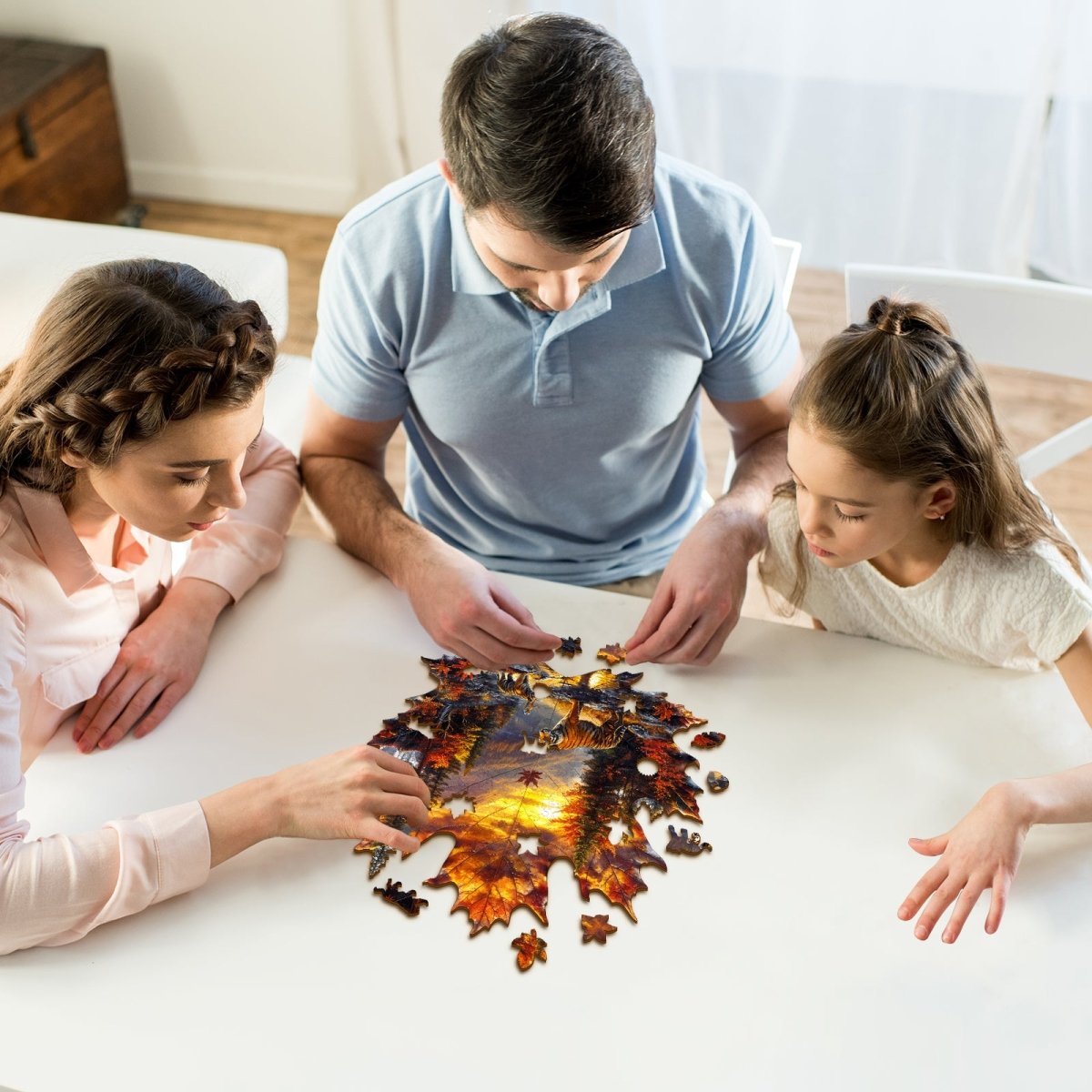 kaayee-wooden-puzzle-maple-leaf-tiger-holzpuzzle-medium image 7