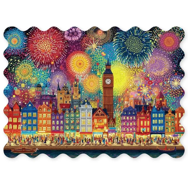 kaayee-city-of-fireworks-holzpuzzle-medium-nacht image 1