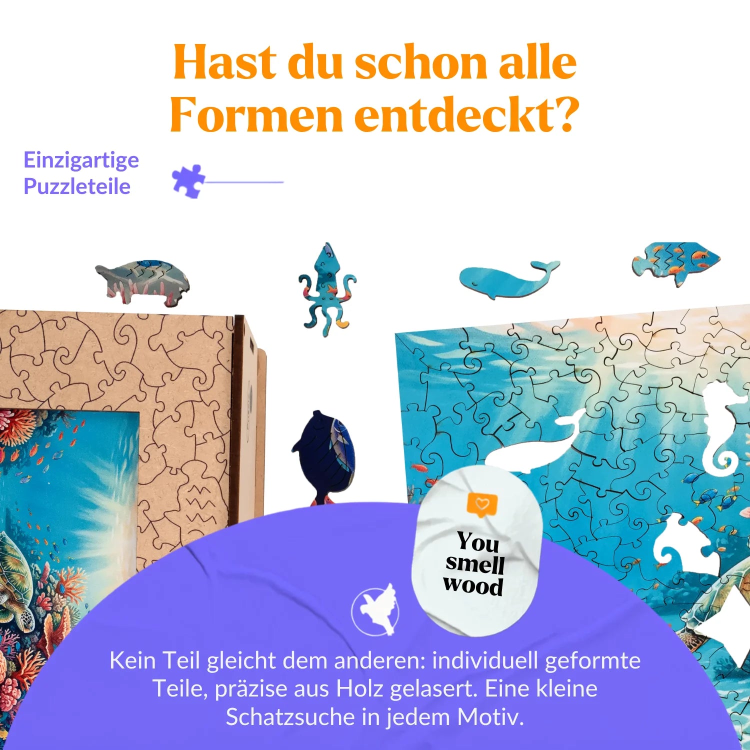 magicholz-holzpuzzle-unterwasserwelt-500-teile-mit-meeresschildkr-te image 2