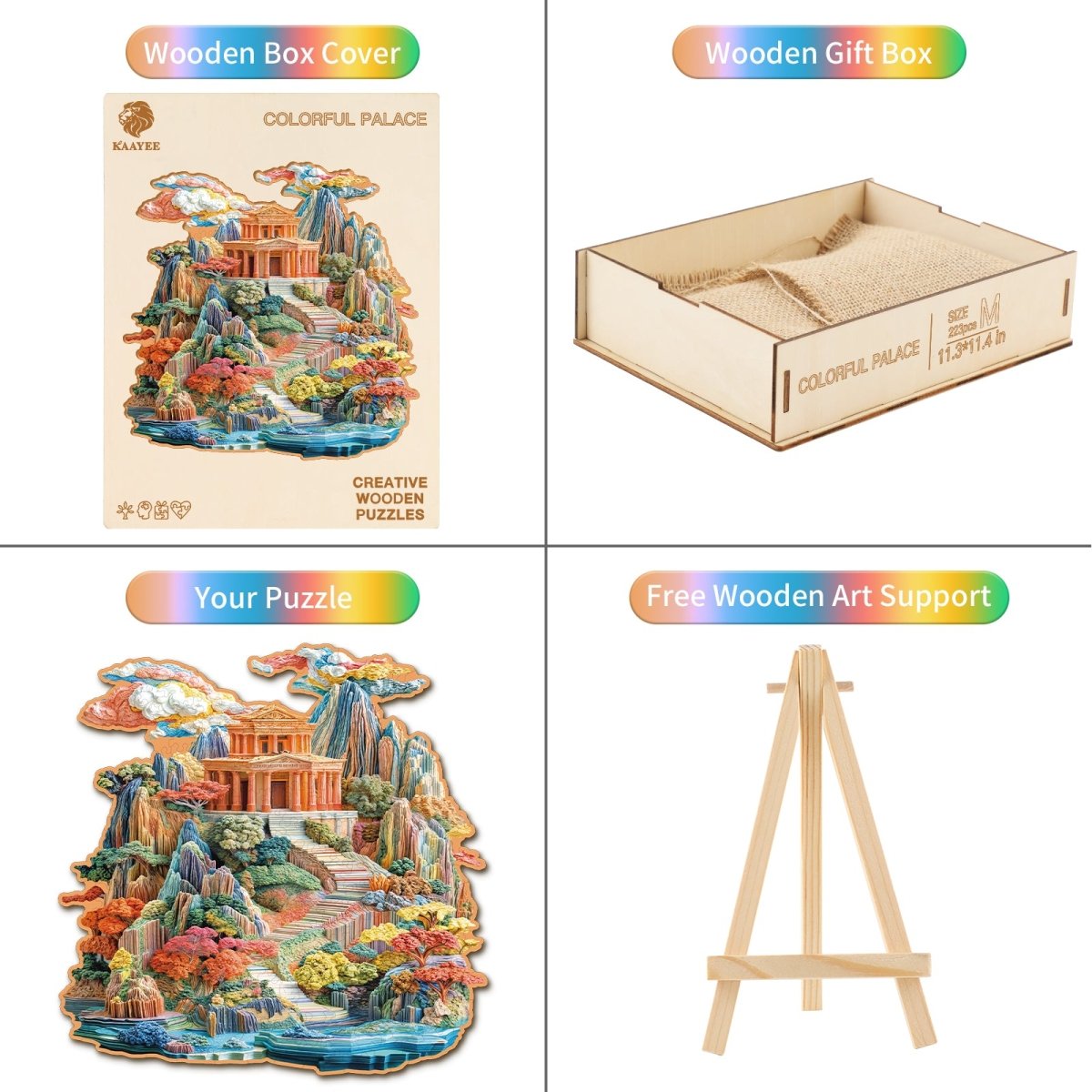 kaayee-colorful-palace-wooden-holzpuzzle-medium-tempel image 3