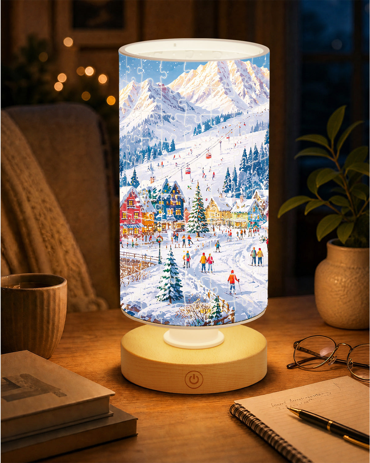 kaayee-night-light-snowy-alpine-village-acryl-leuchte-winterdorf image 3