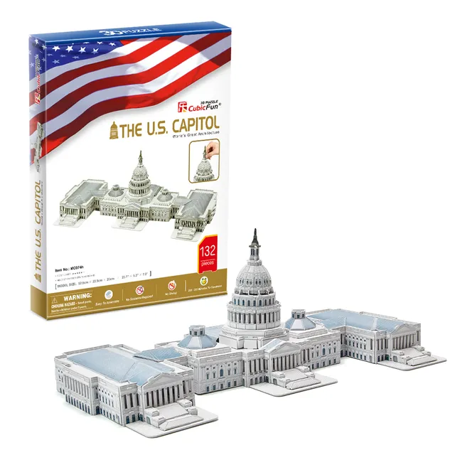 cubicfun-architecture-expert-mc074h-u-s-capitol-3d-puzzle-kapitol image 1