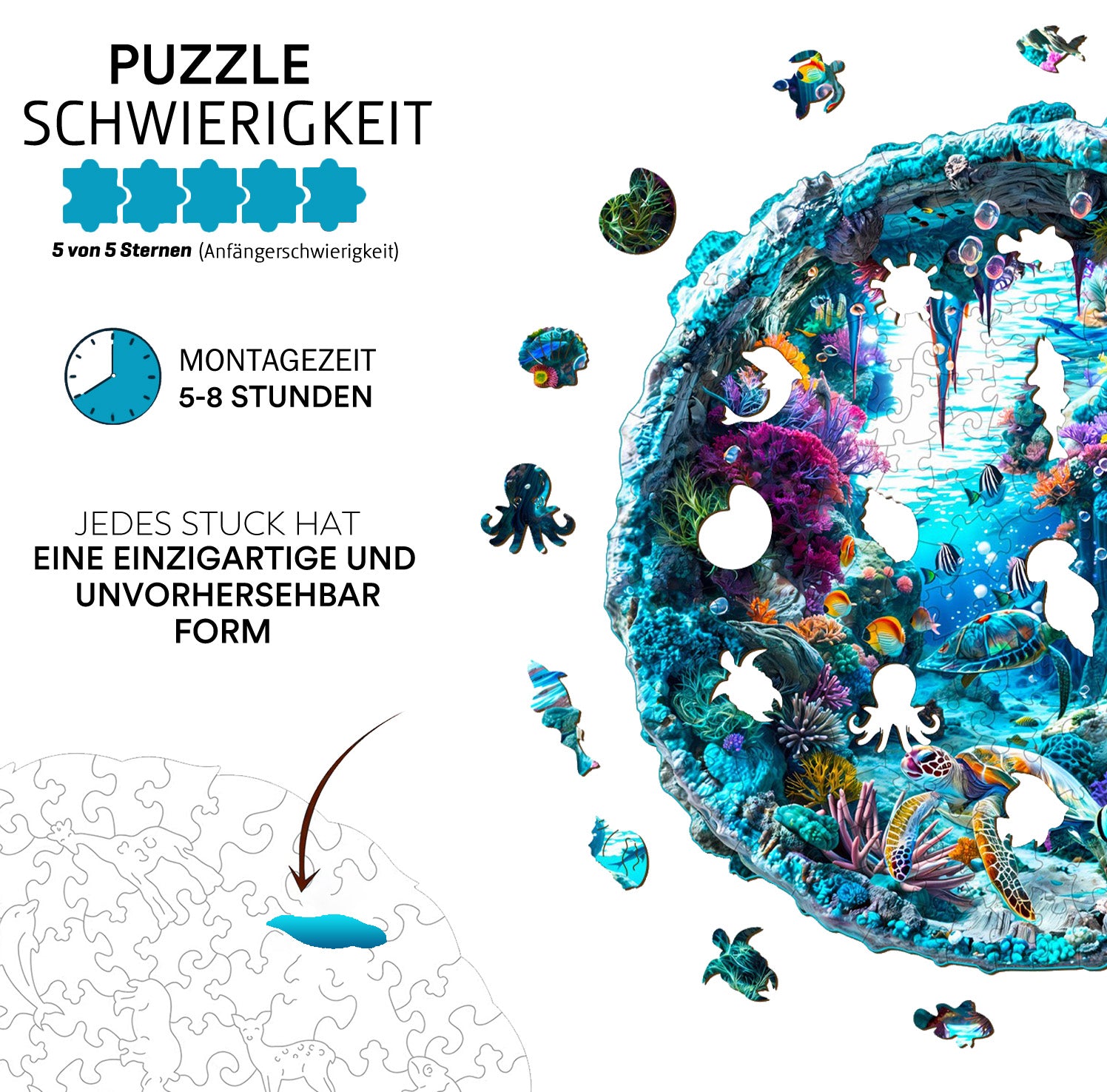 jigfoxy-seabed-holzpuzzle-m-200-teile-meeresmotiv image 5