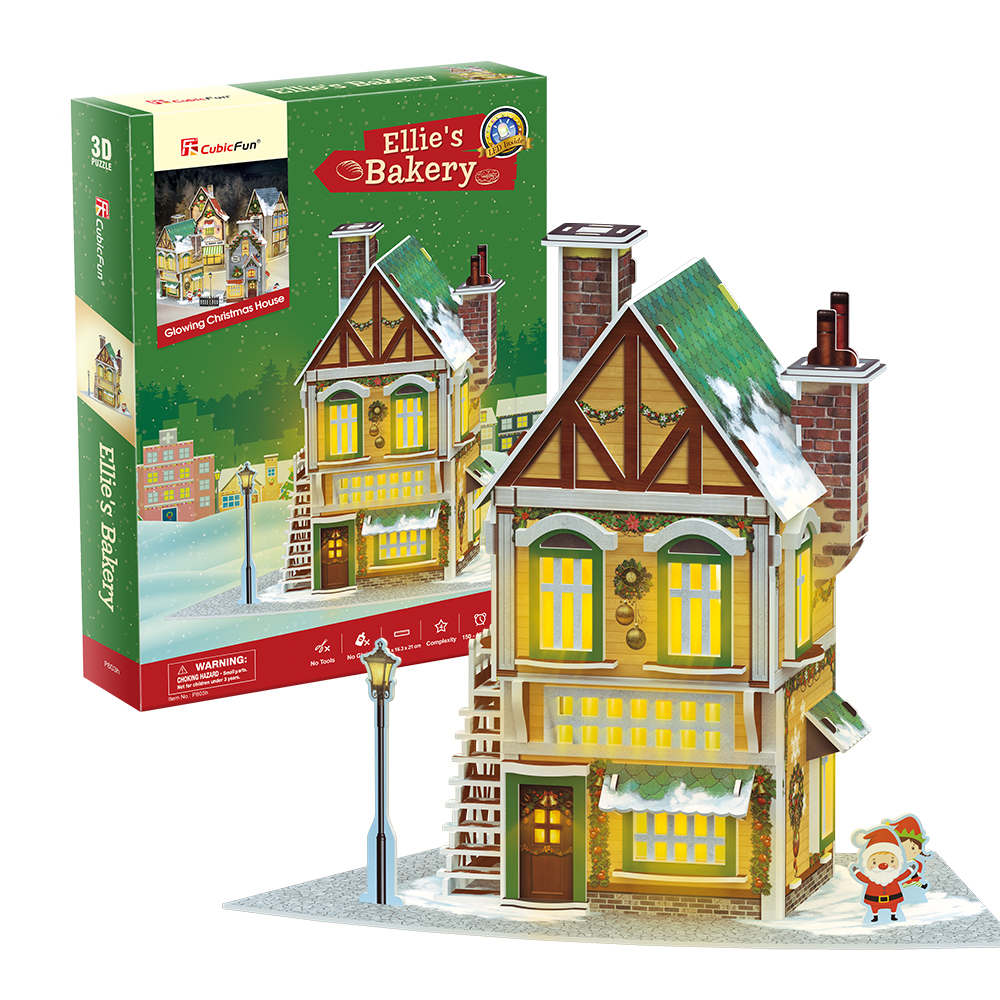 cubicfun-my-christmas-village-p803h-ellie-s-bakery-haus image 1