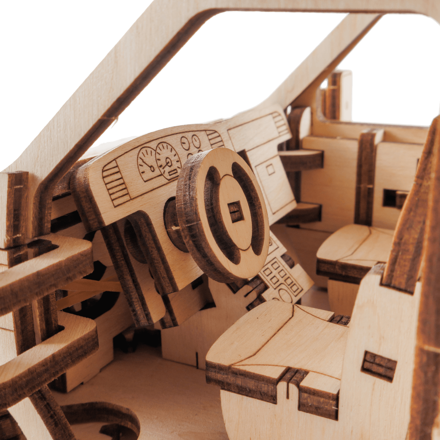 magicholz-krankenwagen-mechanischer-bausatz-holzmodell-fahrzeug image 5
