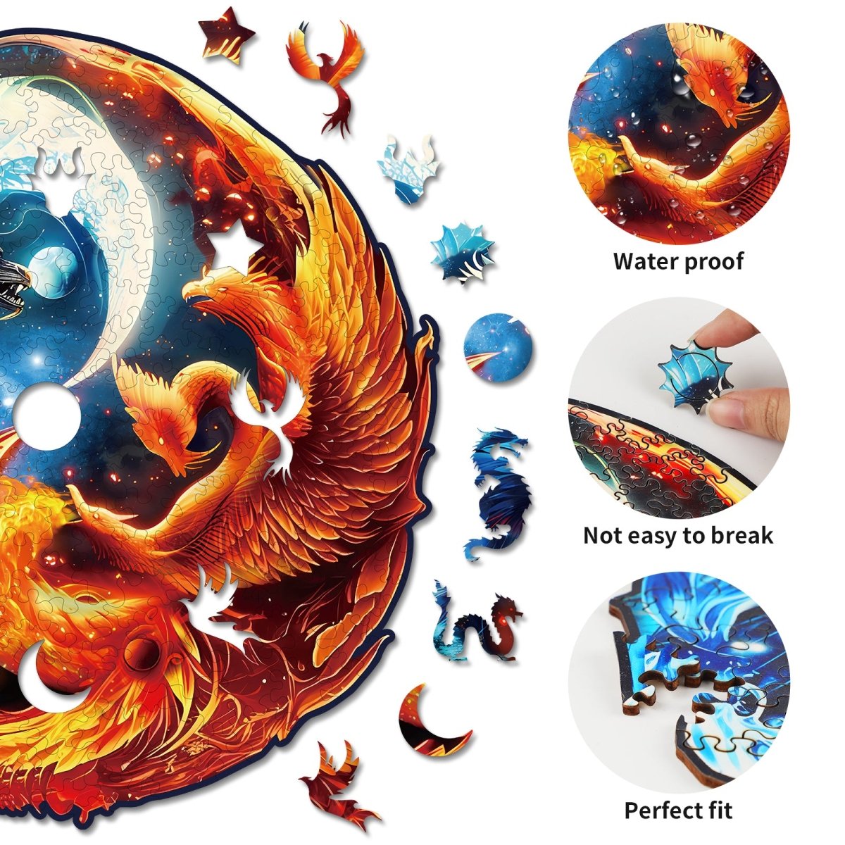 kaayee-yinyang-dragon-phoenix-holzpuzzle-medium-rund image 2