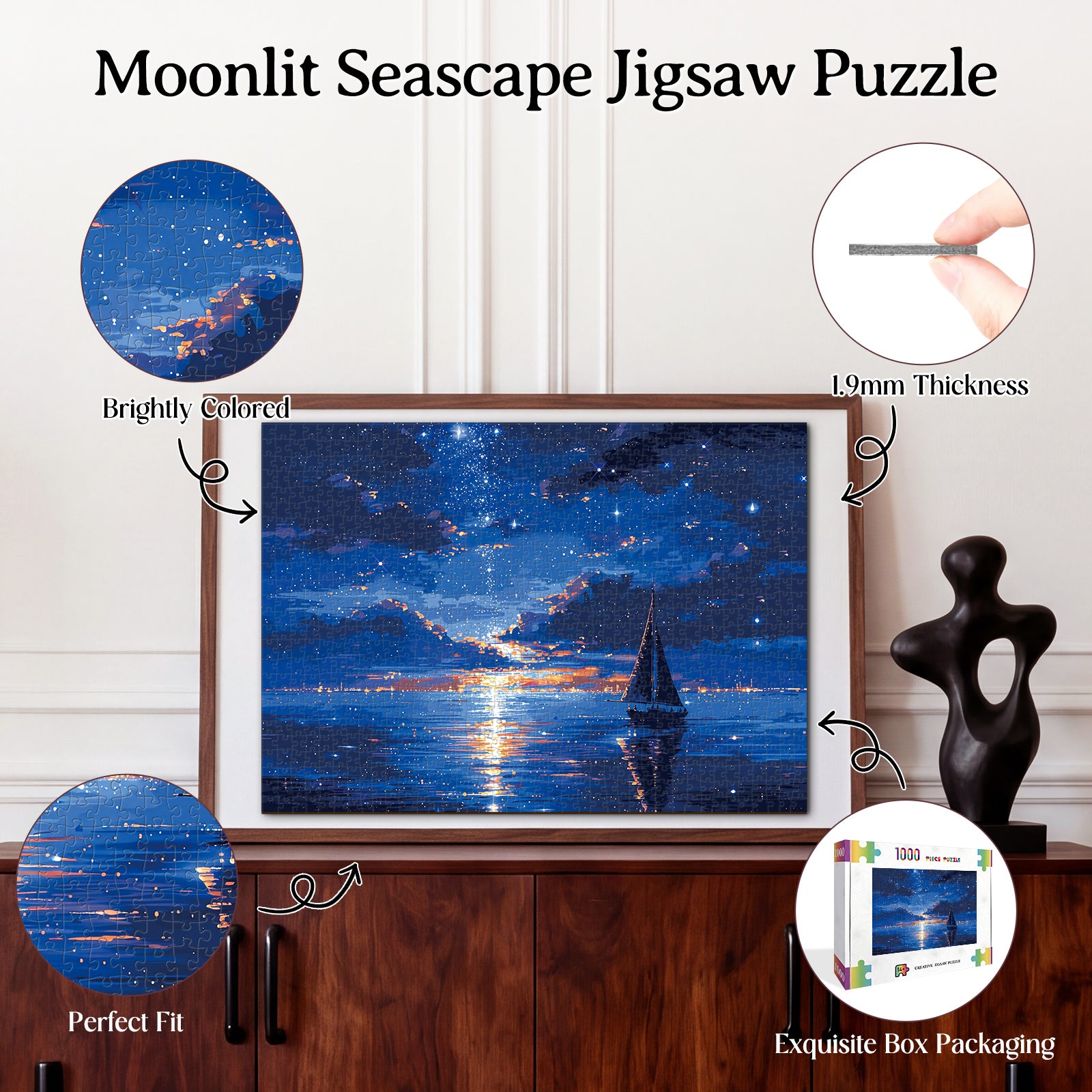 kaayee-cardboard-puzzle-moonlit-seascape-1000-teile-eco-mondmeer image 3