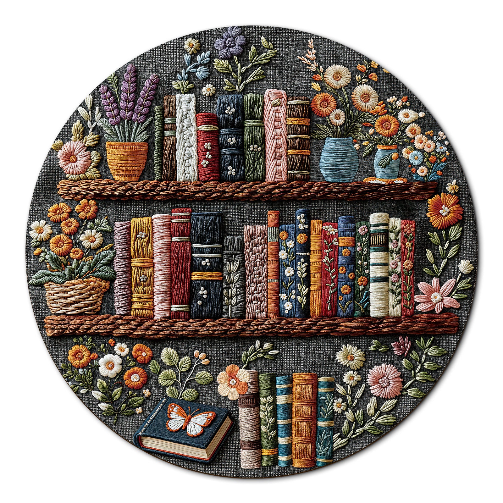 kaayee-cardboard-puzzle-floral-bookshelf-1000-teile-eco image 1