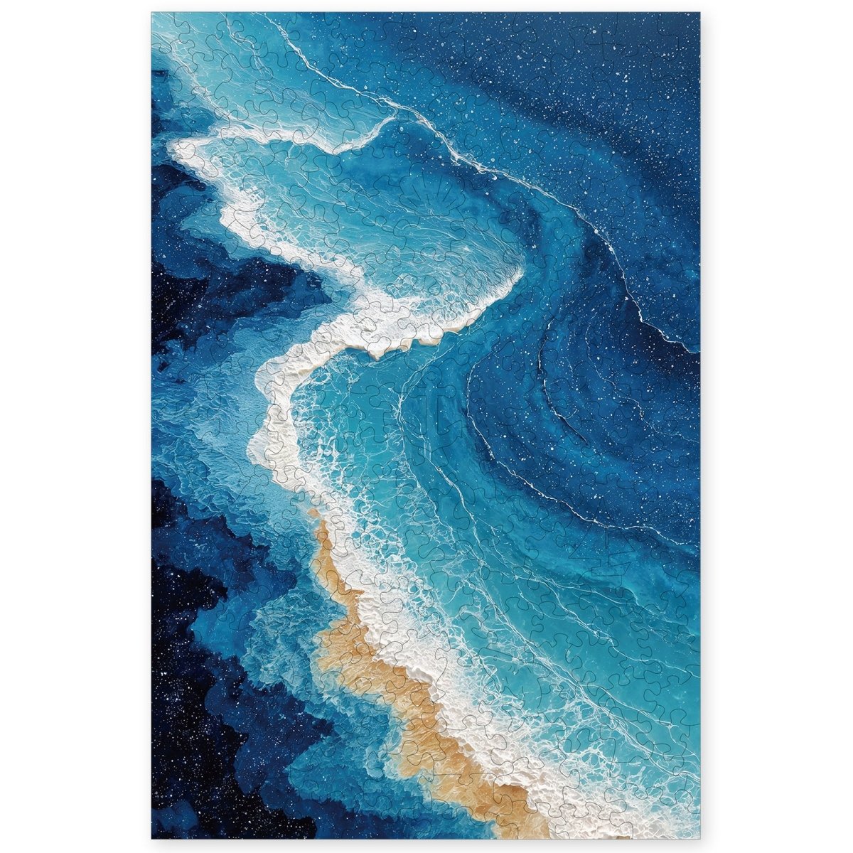 kaayee-wooden-puzzle-ocean-waves-holzpuzzle-medium-welle image 1