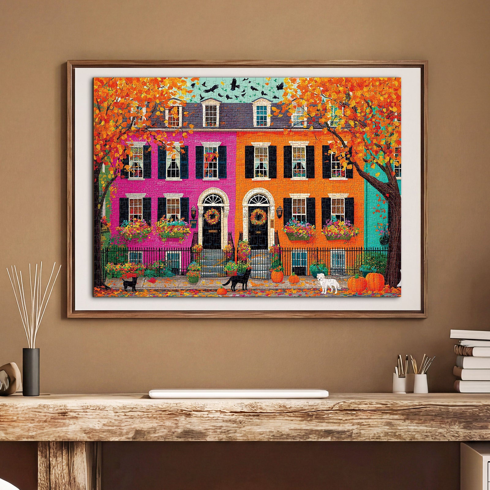 kaayee-pumpkin-street-townhouses-1000-teile-puzzle-eco-white-board image 5