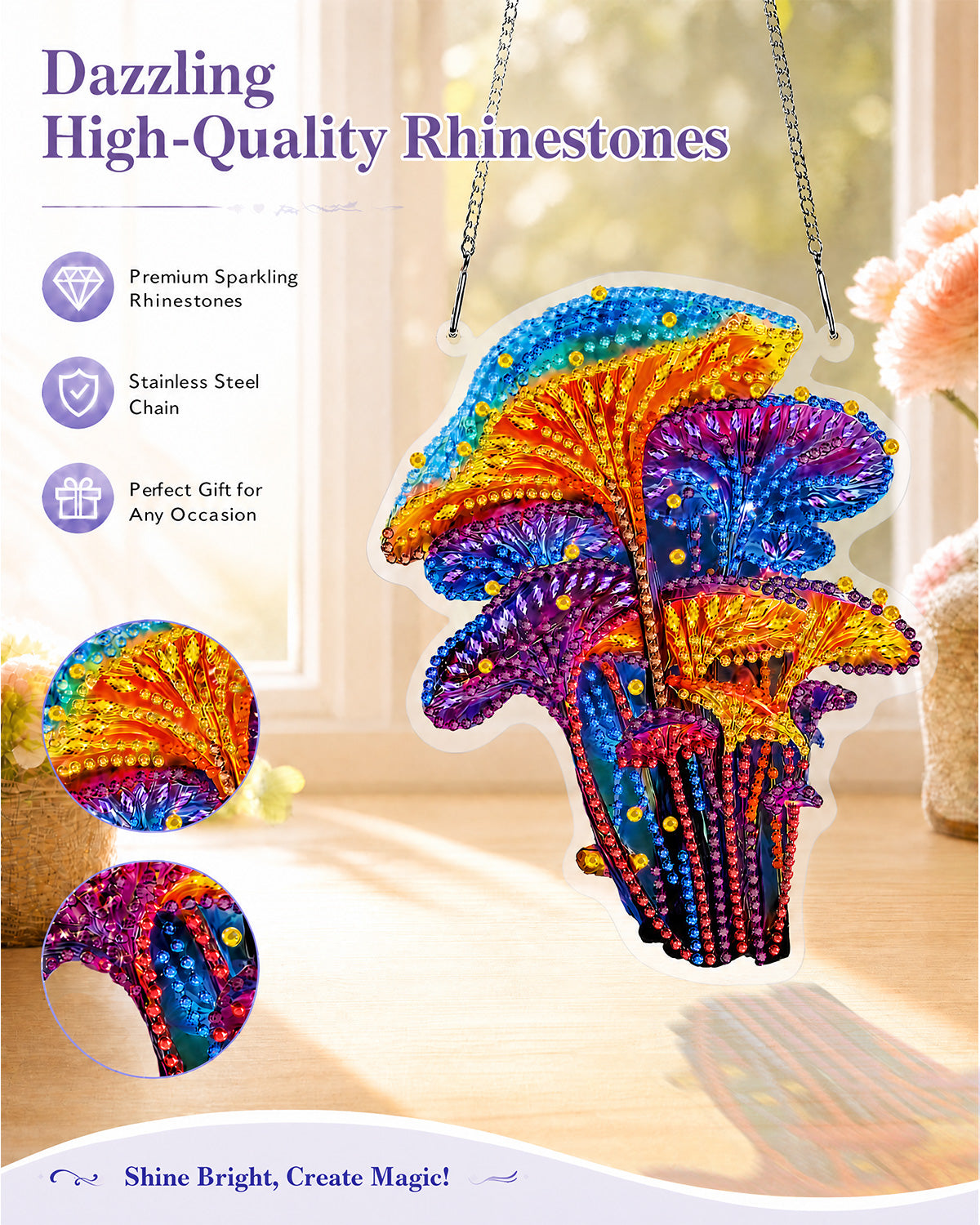 kaayee-suncatcher-puzzle-fantasy-rainbow-mushrooms-diy-set image 4