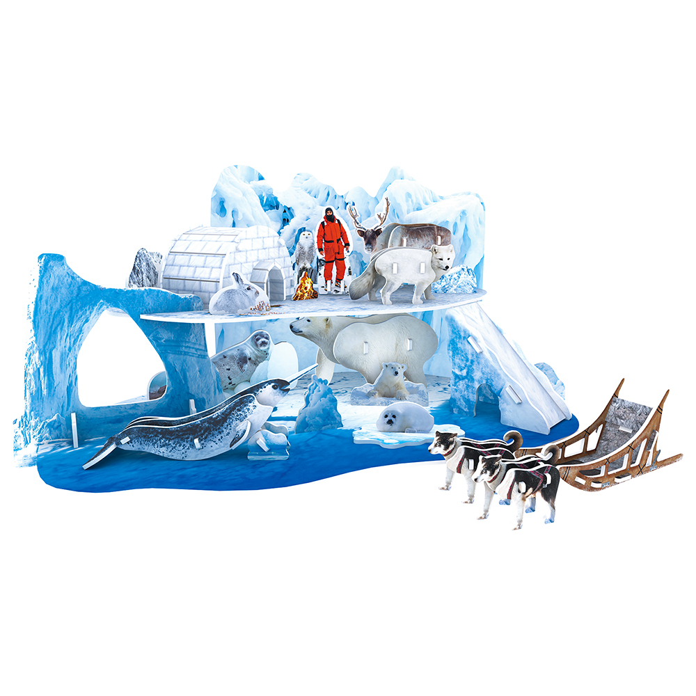 cubicfun-explorer-ds0983h-arktis-eis-schnee-3d-puzzle image 2