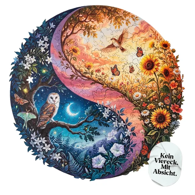 magicholz-yin-yang-tag-nacht-mandala-holzpuzzle-350-teile image 1