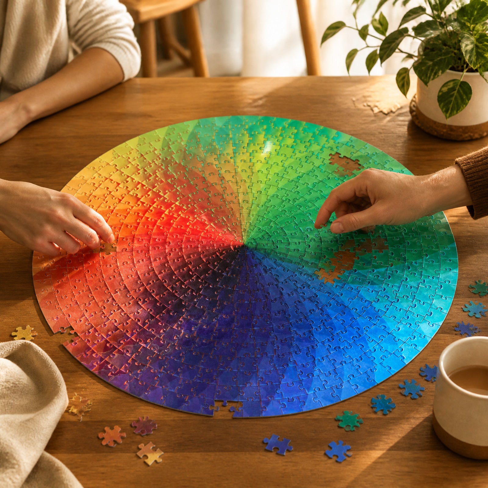 kaayee-prismatic-glow-1000-teile-kartonpuzzle-eco-white-board image 8