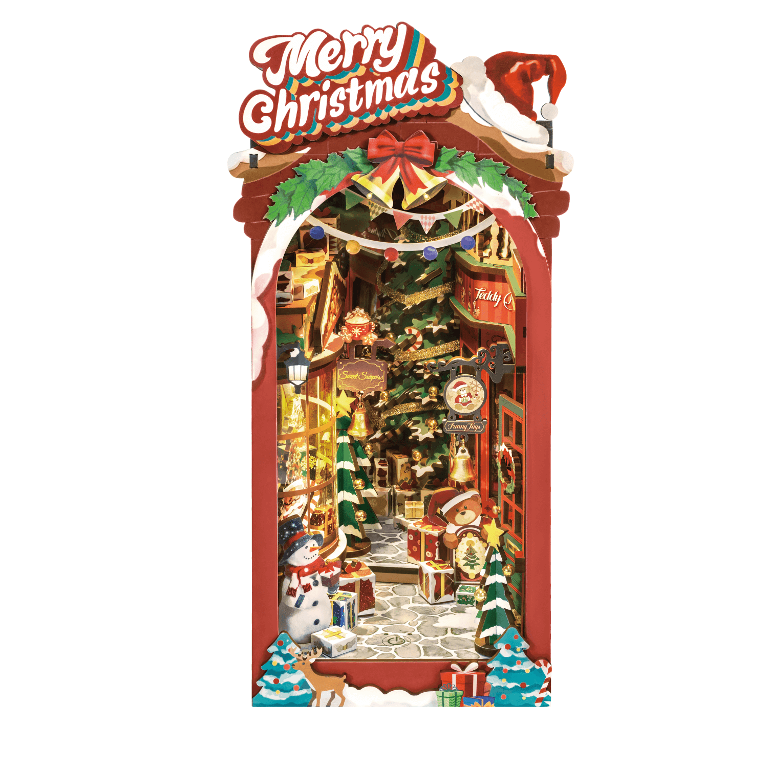 magicholz-book-nook-weihnachtliche-stra-enkulisse-diorama-mit-licht image 4