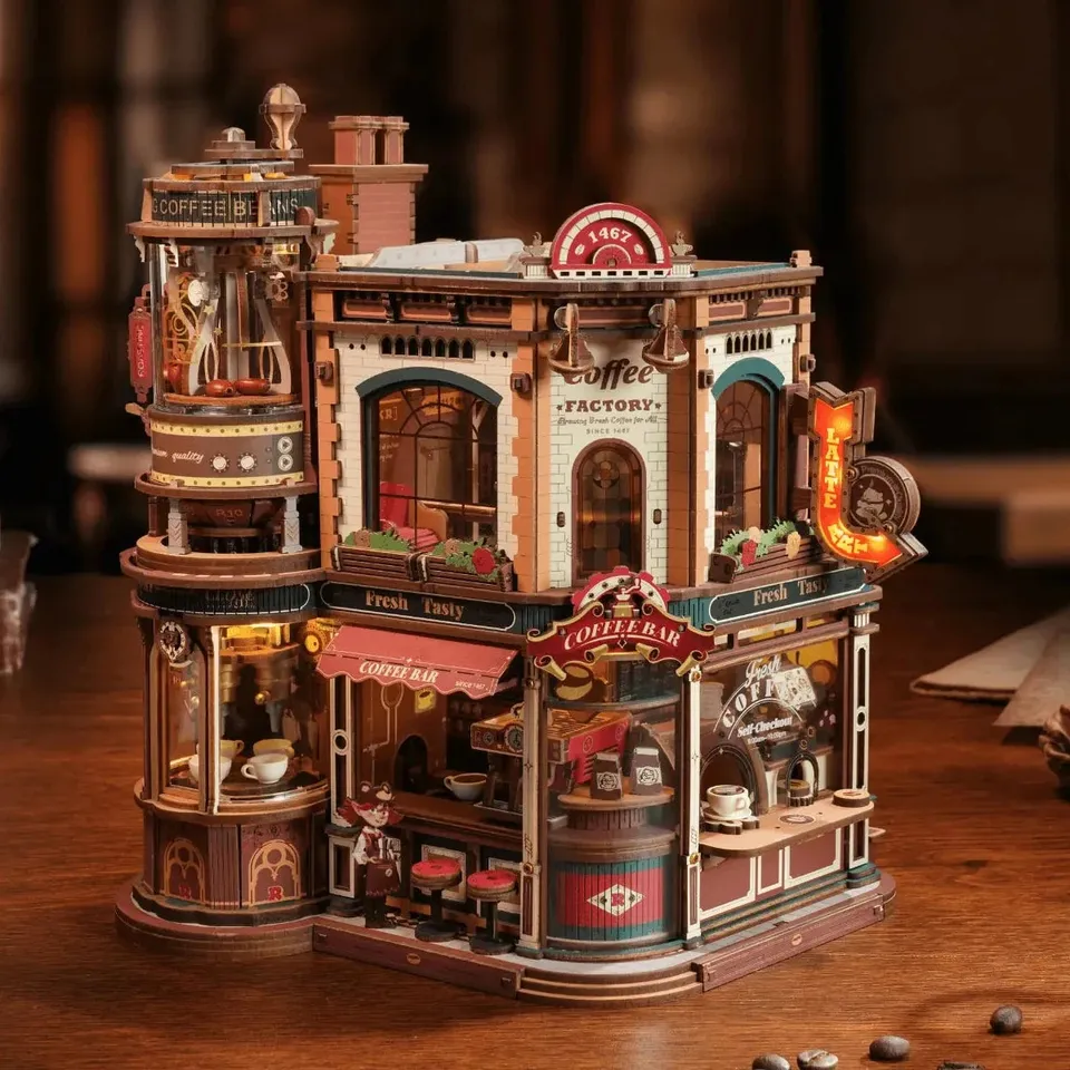 magicholz-dream-coffee-factory-3d-holzbausatz-starter-kit image 1