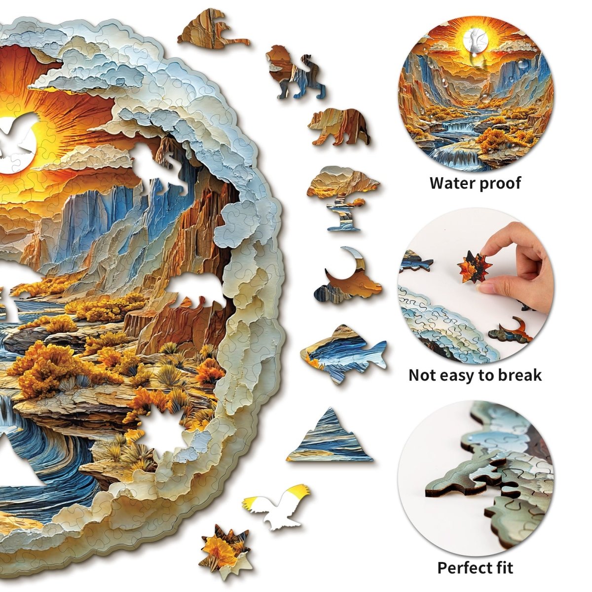 kaayee-wooden-puzzle-rivers-and-mountains-holzpuzzle-medium-canyon image 2