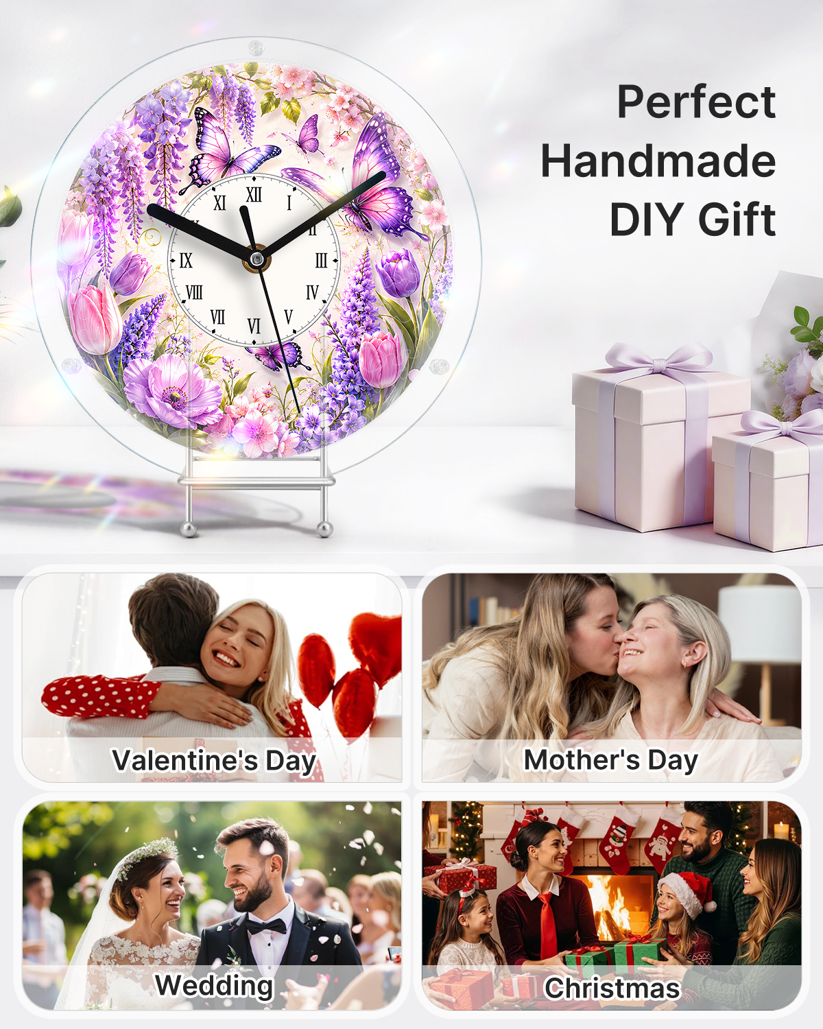 kaayee-clock-kit-wisteria-butterfly-acryluhr-regular-size image 7