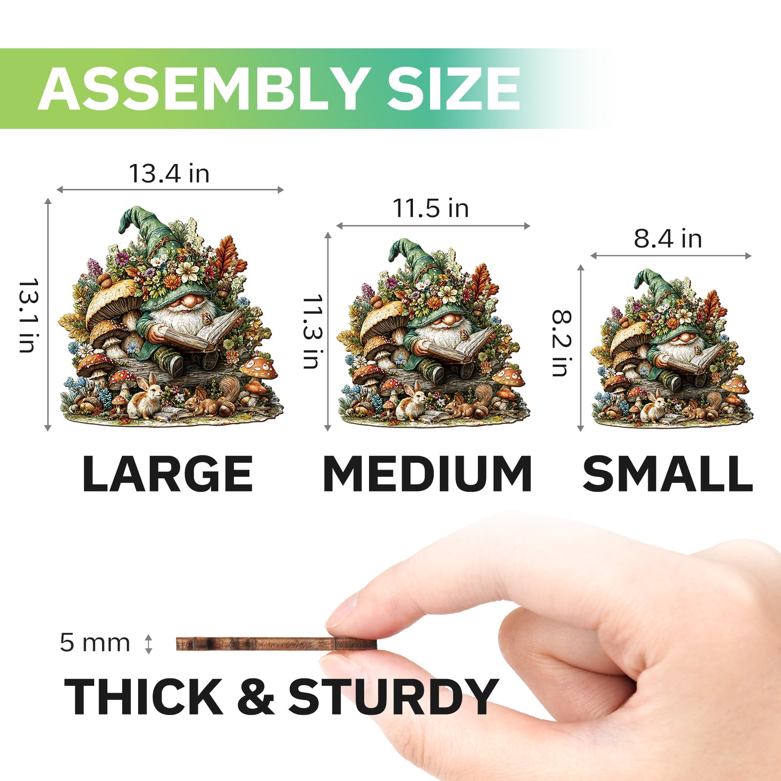 jigfoxy-gnome-holzpuzzle-189-teile-tierformen image 4