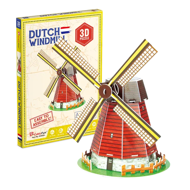 cubic-fun-s3005h-dutch-windmill-3d-puzzle-windm-hle image 1