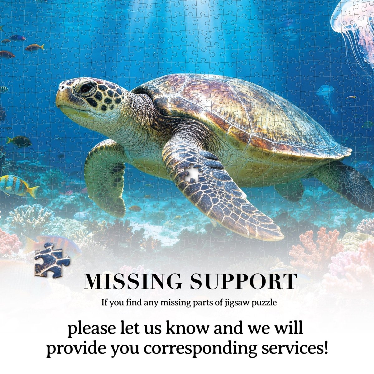kaayee-sea-turtle-of-light-puzzle-1000-teile-eco-white-board image 7