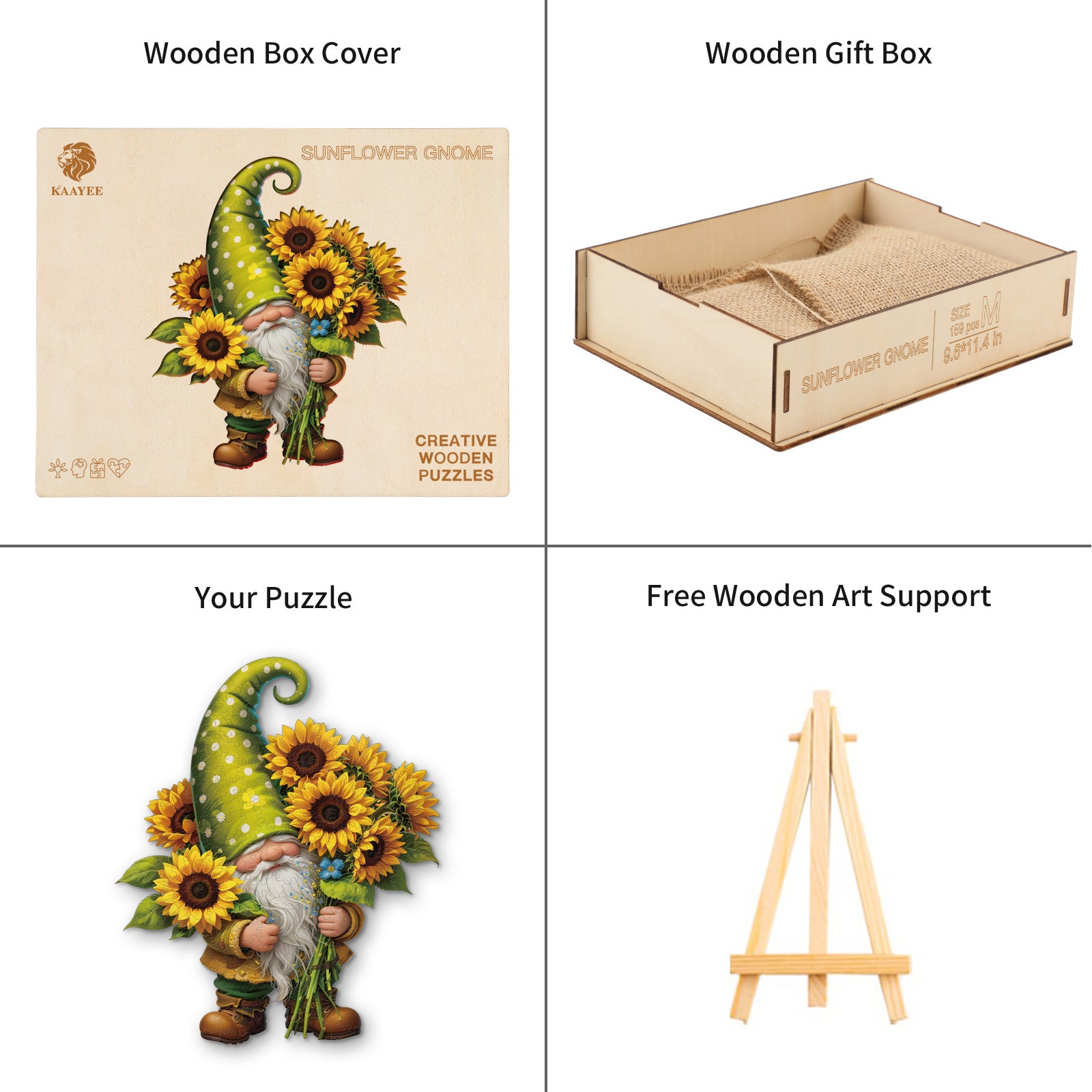 kaayee-wooden-puzzle-holzpuzzle-sunflower-gnom-medium image 4