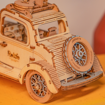 magicholz-mechanischer-bausatz-vintage-auto-mit-gitarre-holzmodell image 7