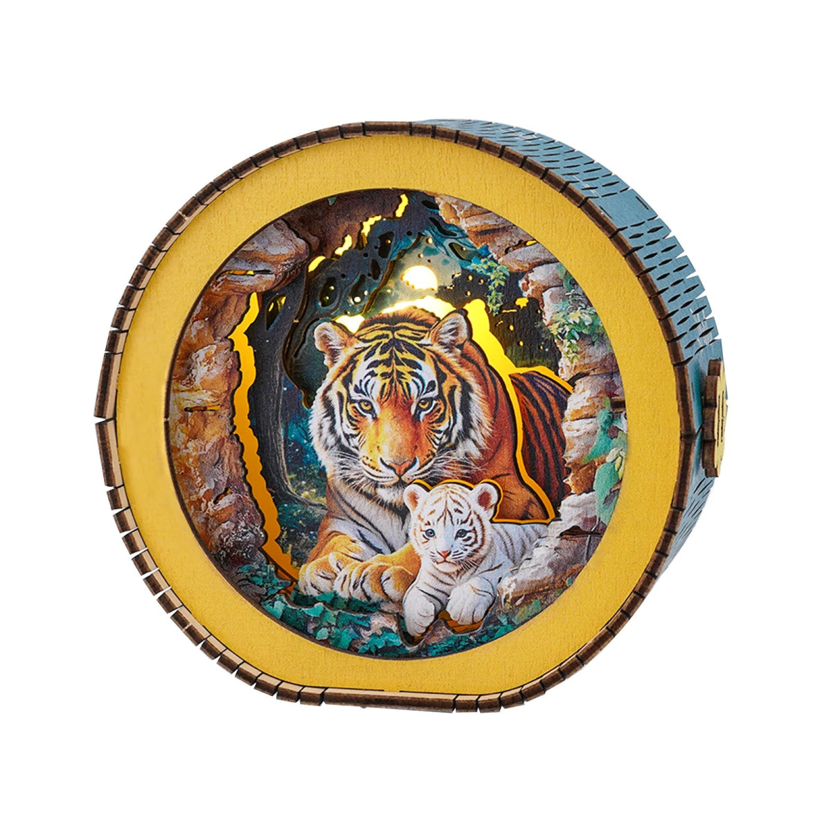 kaayee-night-light-tiger-mutter-nachtlicht-3d-puzzle-holz image 1