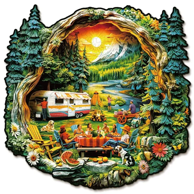 kaayee-3d-comfortable-campsite-holzpuzzle-medium image 1