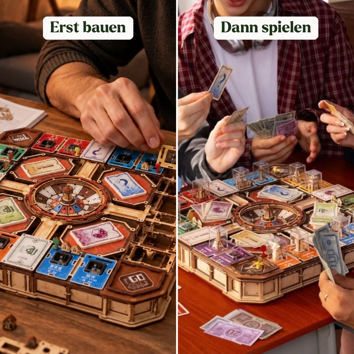 rokr-fortune-quest-brettspiel-holzbausatz-907-teile image 2