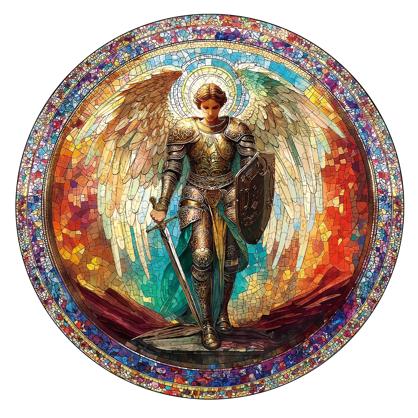 jigfoxy-archangel-holzpuzzle-m-211-teile-tierfiguren image 1