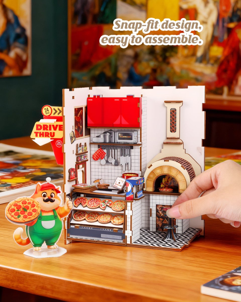 kaayee-uncle-cade-s-pizzeria-book-nook-kit-bastelset image 6