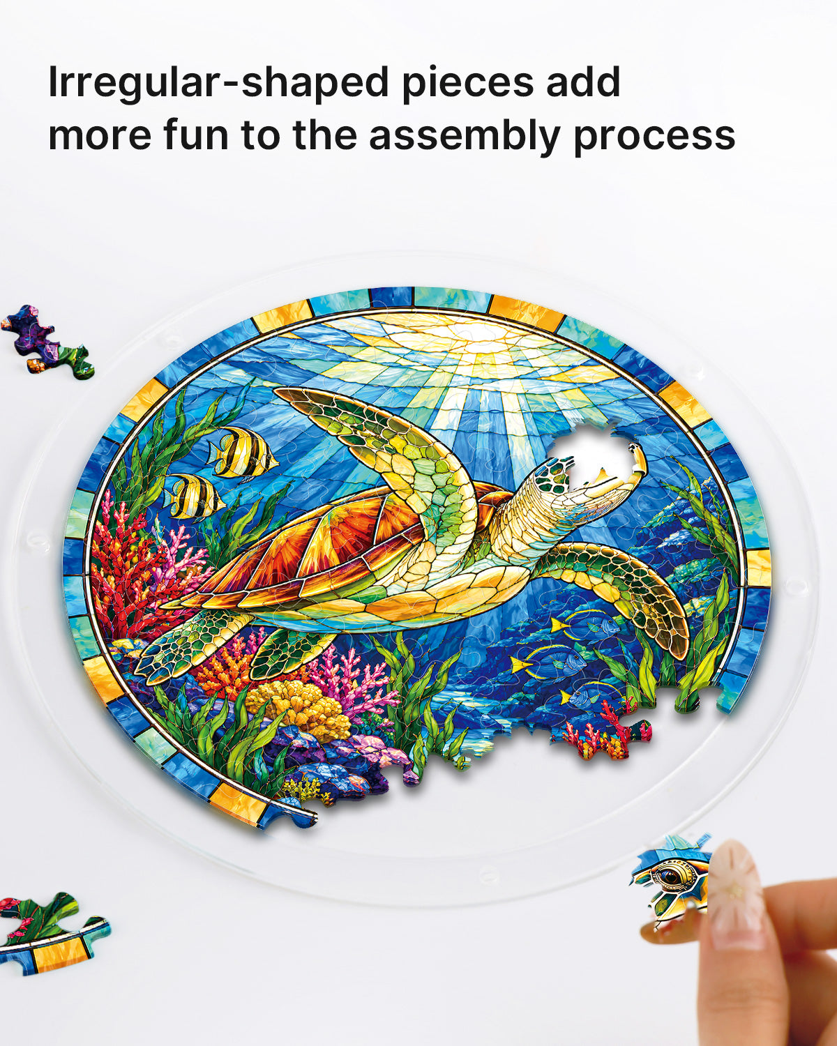 kaayee-suncatcher-puzzle-ocean-turtle-fensterbild-medium image 2