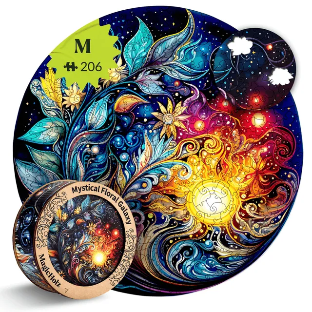 magicholz-mystische-blumen-galaxie-mandala-holzpuzzle-tiere image 1