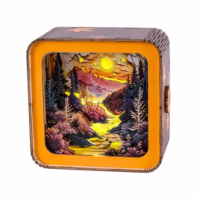 kaayee-night-light-autumn-forest-3d-holzbausatz-nachtlicht image 1
