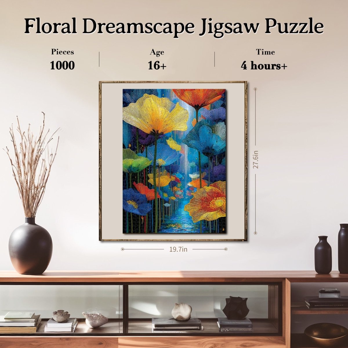 kaayee-cardboard-puzzle-floral-dreamscape-1000-teile-eco-white image 6