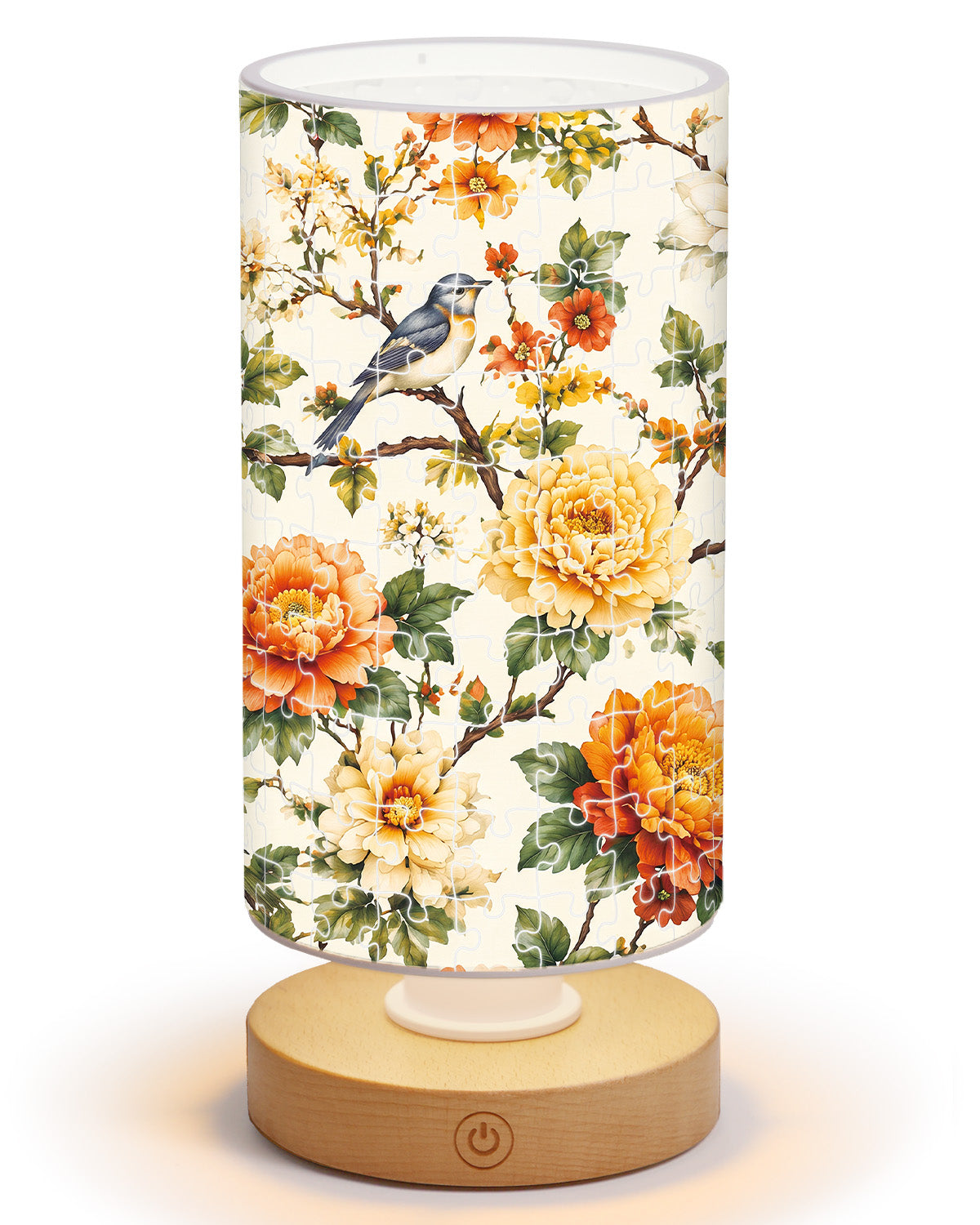 kaayee-night-light-golden-rose-birdsong-nachtlicht-zylindrisch image 1