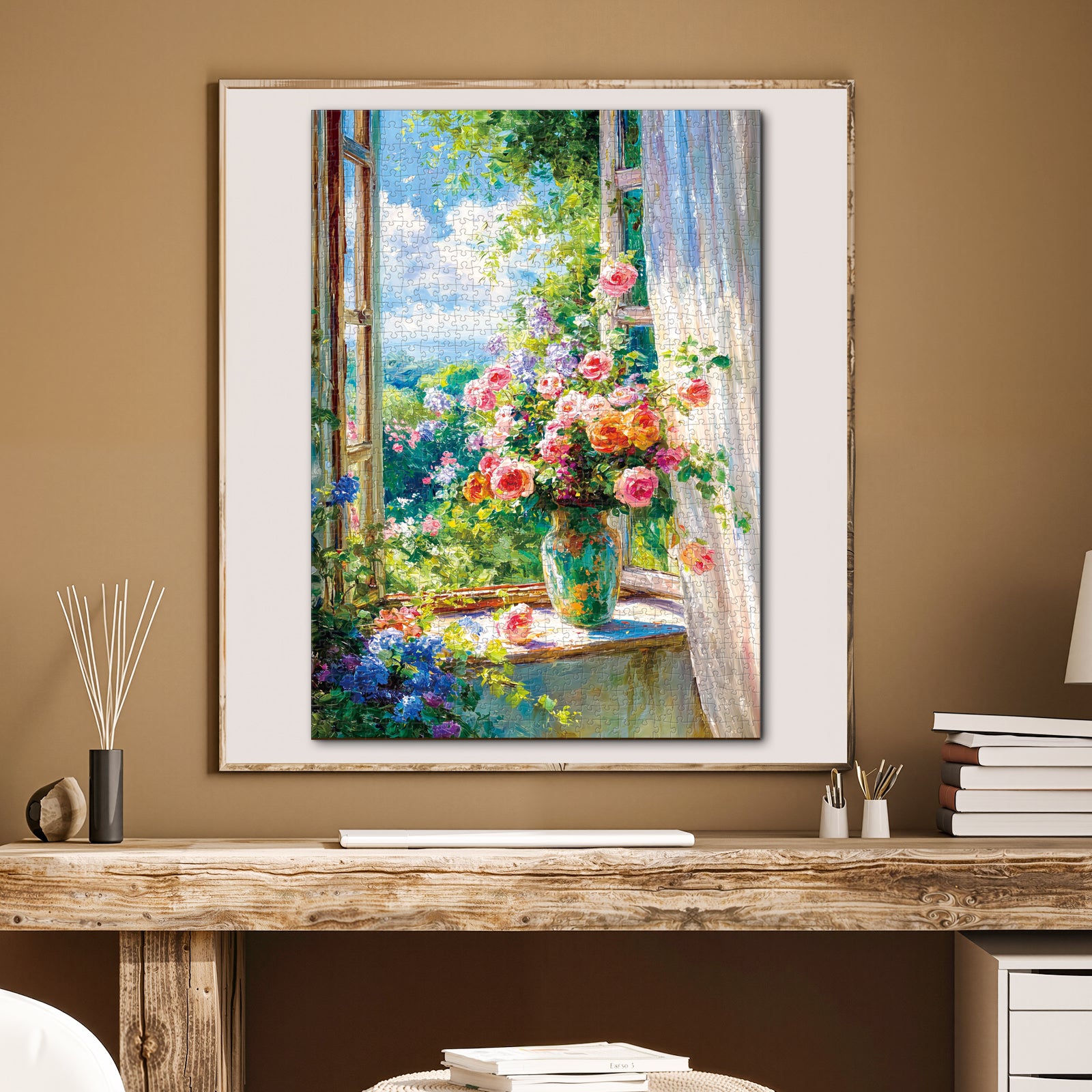 kaayee-cardboard-summer-window-in-bloom-puzzle-1000-teile-eco image 5
