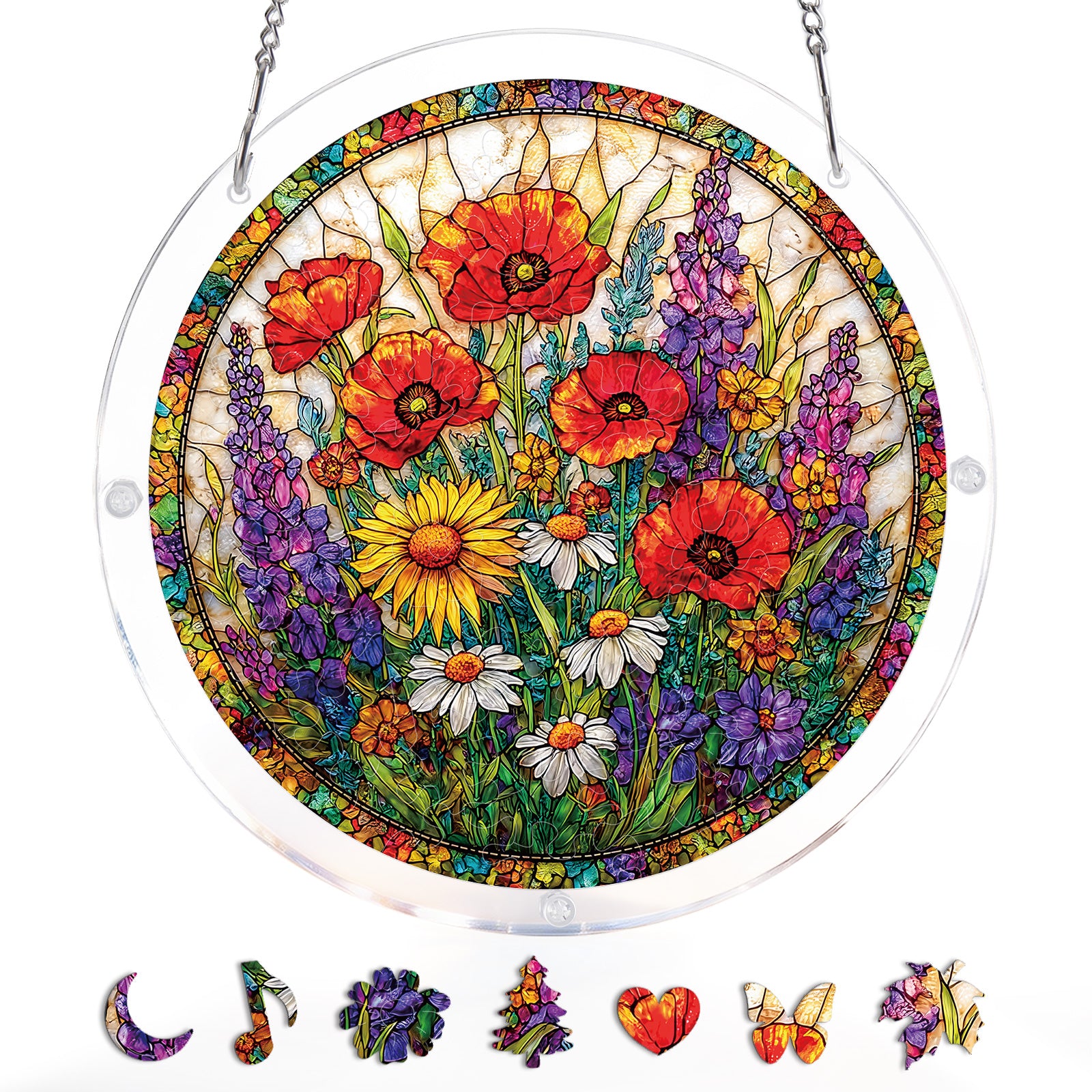 kaayee-suncatcher-puzzle-wildflower-garden-light-acrylbild-medium image 3