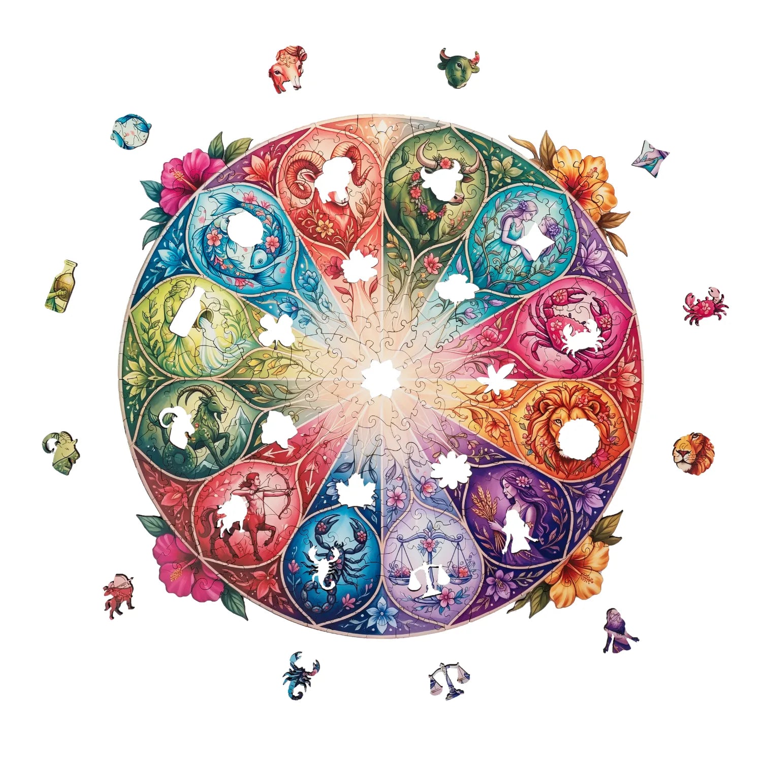 magicholz-holzpuzzle-sternzeichen-mandala-puzzle-350-teile image 8