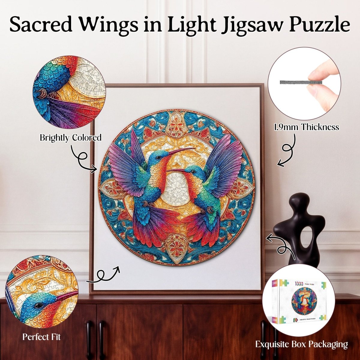 kaayee-sacred-wings-kartonpuzzle-1000-teile-eco-white-board image 3